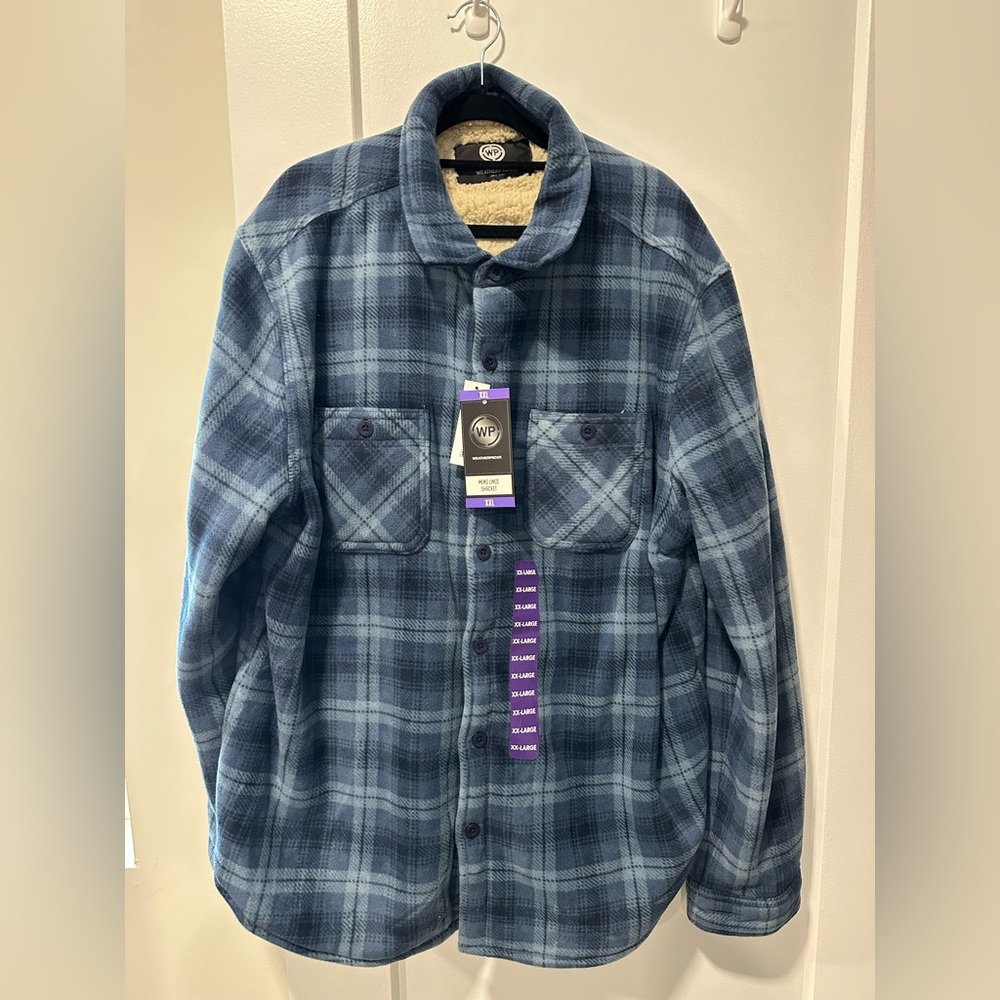 Weatherproof Sherpa Lined Flannel Shirt Jacket